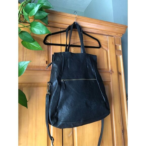 Bruno Rossi Firenze Black Leather Slouchy Hobo shoulder and crossbody bag - Picture 2 of 16